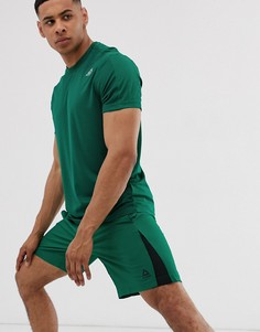 Зеленые тканые шорты Reebok - Зеленый