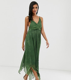 Шифоновое платье миди ASOS DESIGN - Зеленый