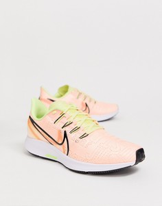 Премиум-кроссовки персикового цвета Nike Running air zoom pegasus