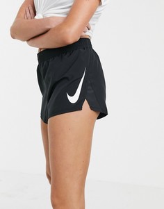 Черные шорты с логотипом-галочкой Nike Running - Черный