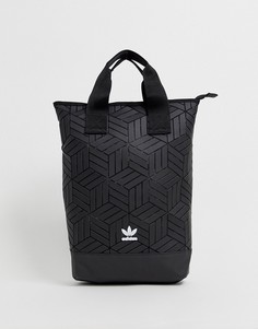Черный рюкзак с геометрическим принтом и эффектом 3D adidas Originals - Черный