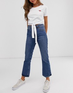 Футболка с завязкой спереди и вышивкой wild at heart Brave Soul - Белый