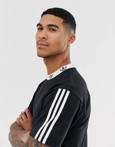 Черная футболка с принтом логотипа-трилистника adidas Originals - Черный