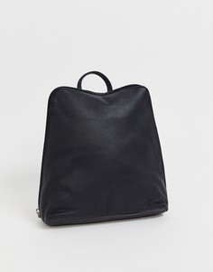 Кожаный рюкзак ASOS DESIGN - Черный