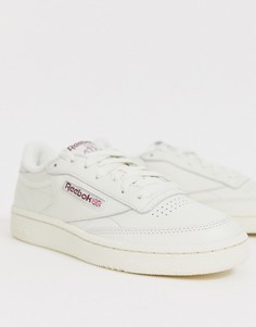 Кроссовки кремового цвета Reebok Club C 85 - Кремовый