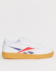 Кроссовки с крупным логотипом Reebok Club C - Белый