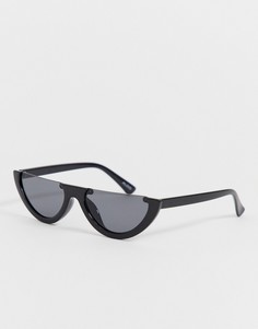 Узкие солнцезащитные очки кошачий глаз с плоским верхом ALDO - Черный