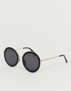 Большие круглые солнцезащитные очки ALDO - Черный