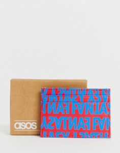 Красно-синяя кредитница из искусственной кожи ASOS DESIGN - Мульти