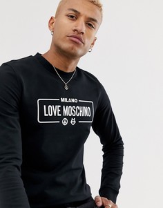 Свитер с логотипом Love Moschino - Черный