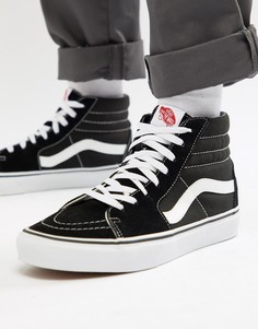 Черные высокие кеды Vans SK8-Hi - Черный