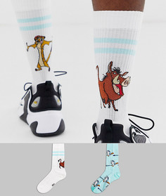 Комплект из 2 пар носков Disney The Lion King x ASOS DESIGN - Мульти