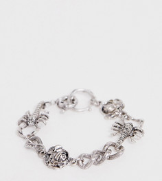Браслет с подвеской Reclaimed Vintage inspired эксклюзивно для ASOS - Серебряный