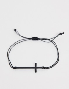 Черный браслет с подвеской ASOS DESIGN - Черный