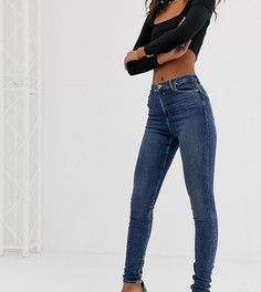 Темные джинсы скинни с завышенной талией ASOS DESIGN Tall Ridley - Синий