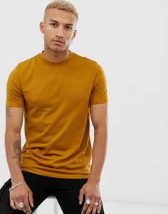 Коричневая футболка из органического хлопка с круглым вырезом ASOS DESIGN - Коричневый