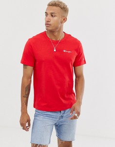 Красная футболка с небольшим логотипом Champion - Красный