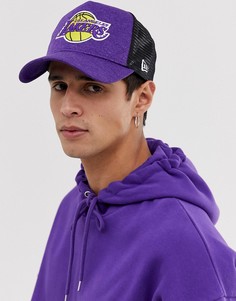 Фиолетовая бейсболка New Era Shadow Tech LA Lakers