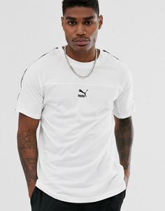 Белая свободная футболка с отделкой кантом Puma XTG - Белый