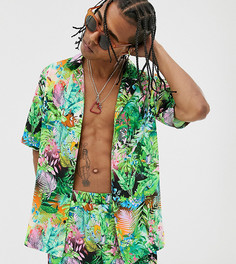 Рубашка от комплекта с отложным воротником и принтом Disney The Lion King x ASOS DESIGN - Черный