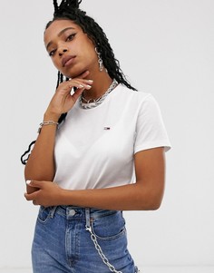 Классическая футболка из органического хлопка с логотипом Tommy Jeans - Белый