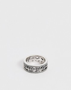 Серебристое кольцо с вырезом ASOS DESIGN - Серебряный