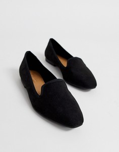 Черные балетки ASOS DESIGN Lychee - Черный