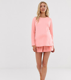 Трикотажные пижамные шорты ASOS DESIGN Maternity - Красный
