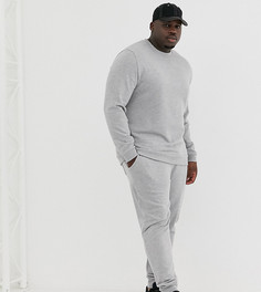 Серый меланжевый спортивный костюм ASOS DESIGN Plus - Серый