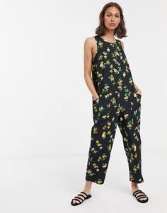 Комбинезон без рукавов с цветочным принтом ASOS DESIGN - Мульти