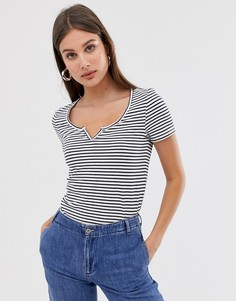 Футболка в полоску Only - Серый