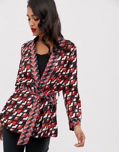 Куртка-кимоно с поясом Closet - Красный