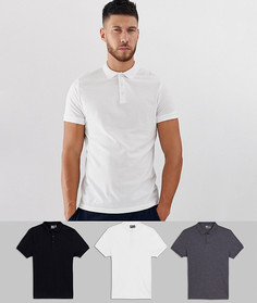 Набор из 3 поло ASOS DESIGN Набор со скидкой