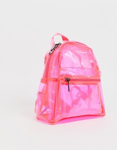 Фестивальный прозрачный рюкзак розового цвета Claudia Canova - Розовый