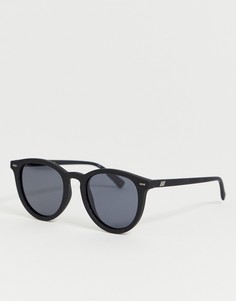 Черные солнцезащитные очки в круглой оправе Le Specs fire starter - Черный