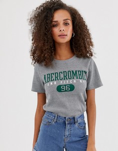 Футболка с логотипом Abercrombie & Fitch - Серый