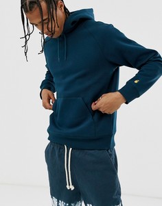Синий свитшот с капюшоном Carhartt WIP Chase - Синий