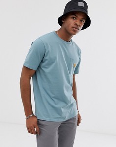 Синяя футболка с карманом Carhartt WIP - Синий