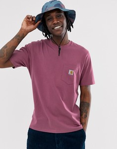 Футболка цвета фуксии с карманом Carhartt WIP - Розовый