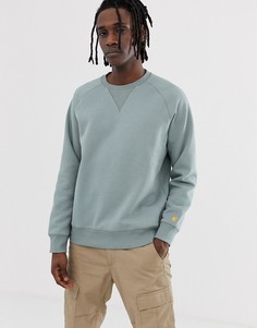 Дымчато-голубой свитшот Carhartt WIP Chase - Синий