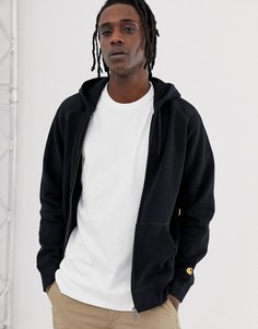 Худи темно-синего цвета на молнии Carhartt WIP Chase - Темно-синий