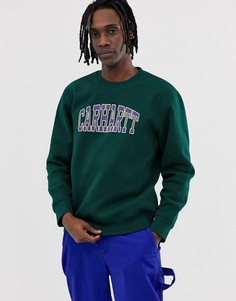Темно-зеленый свитшот Carhartt WIP Theory - Зеленый