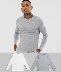 2 лонгслива ASOS DESIGN набор со скидкой