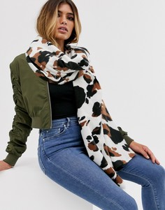 Шарф с коровьим принтом ASOS DESIGN - Мульти