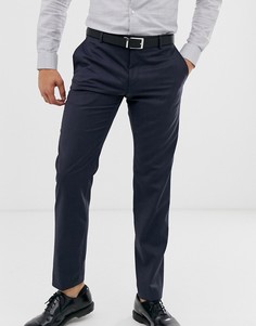 Узкие фактурные брюки Calvin Klein - Темно-синий