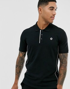 Черное поло с логотипом Jack & Jones Core - Черный
