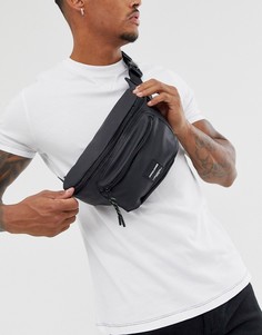 Черная матовая сумка-кошелек на пояс с логотипом Jack & Jones - Черный