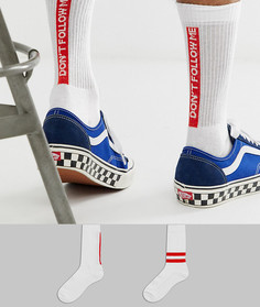 Спортивные носки с надписью Dont follow me ASOS DESIGN 2 пары