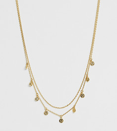 Позолоченное ожерелье с подвесками Astrid & Miyu - Золотой