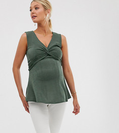 Топ цвета хаки для кормящих мам ASOS DESIGN Maternity - Зеленый